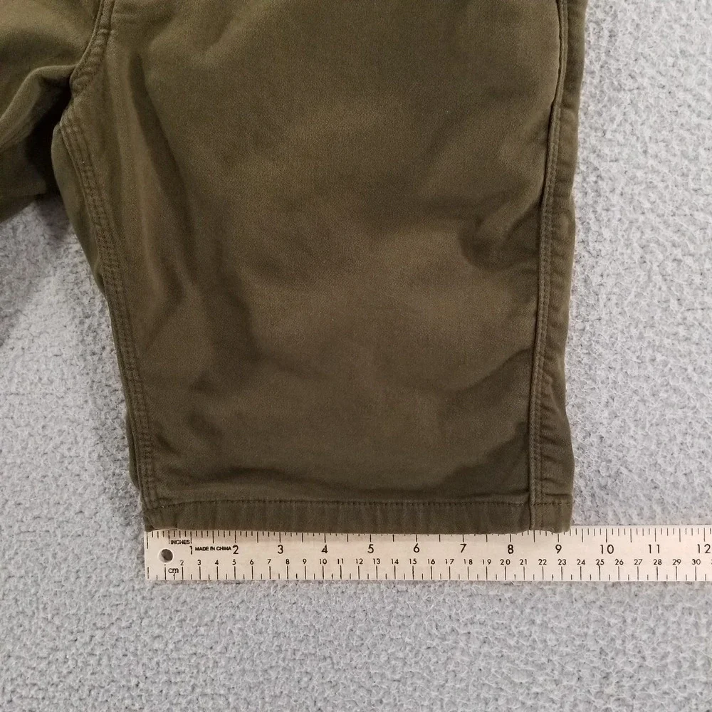 DU/ER Shorts Mens 34 Green Hiking Outdoor N2X Slim Fit Stretch 5 Pocket Zip Fly